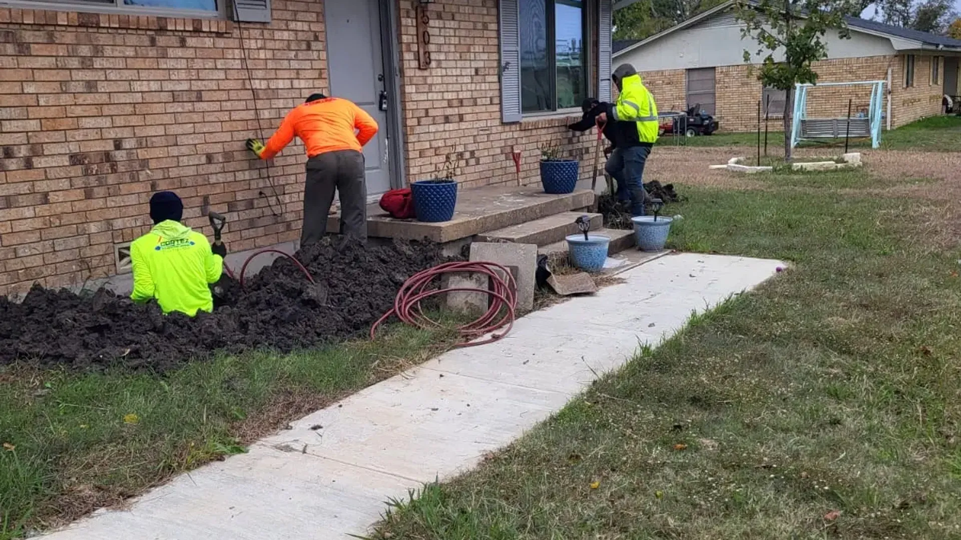Cortez Foundation Repair crew at work